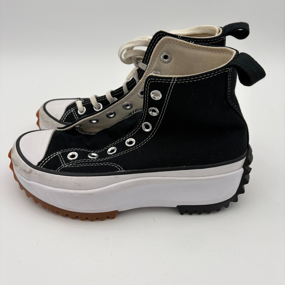 Converse Shoes Womens 6.5 Black Run Star Hike Platform Chuck Taylor Sneakers